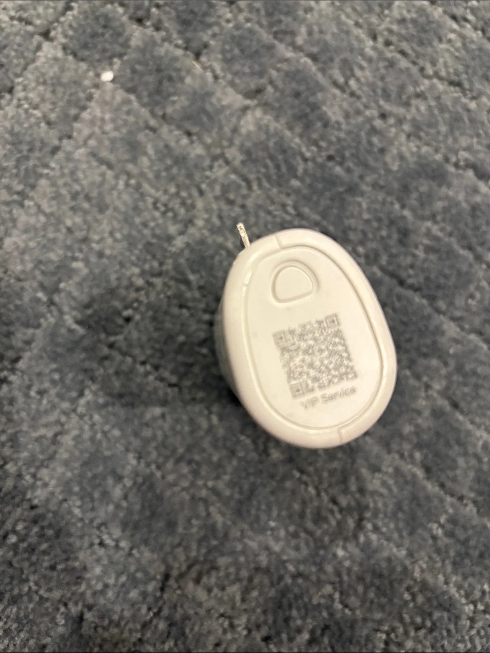 Portable White Power Bank with Digital Display